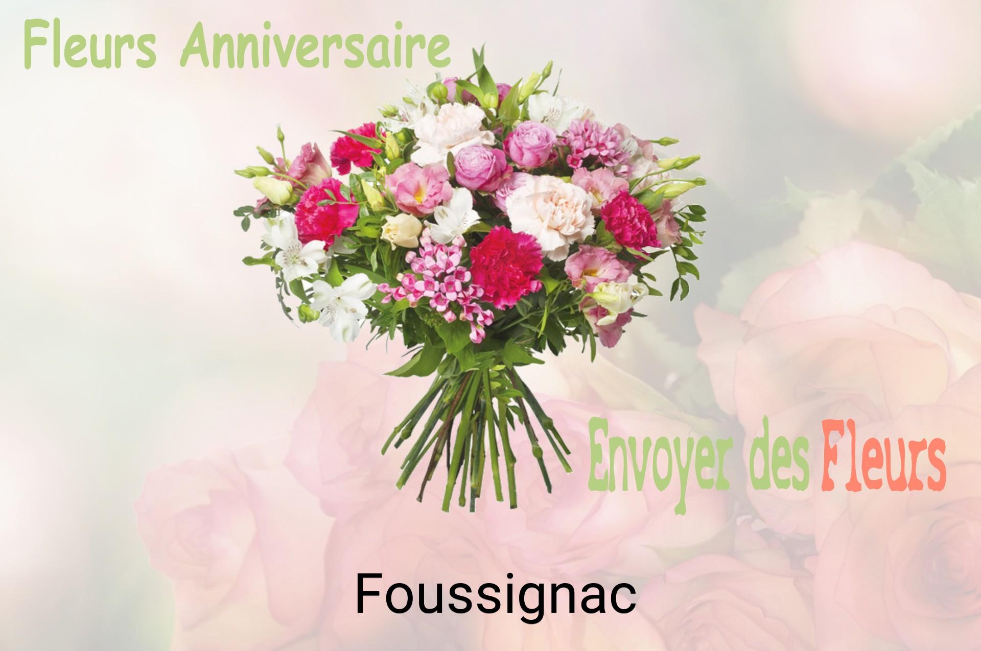 Bouquet de fleurs d’anniversaire livré à Foussignac
